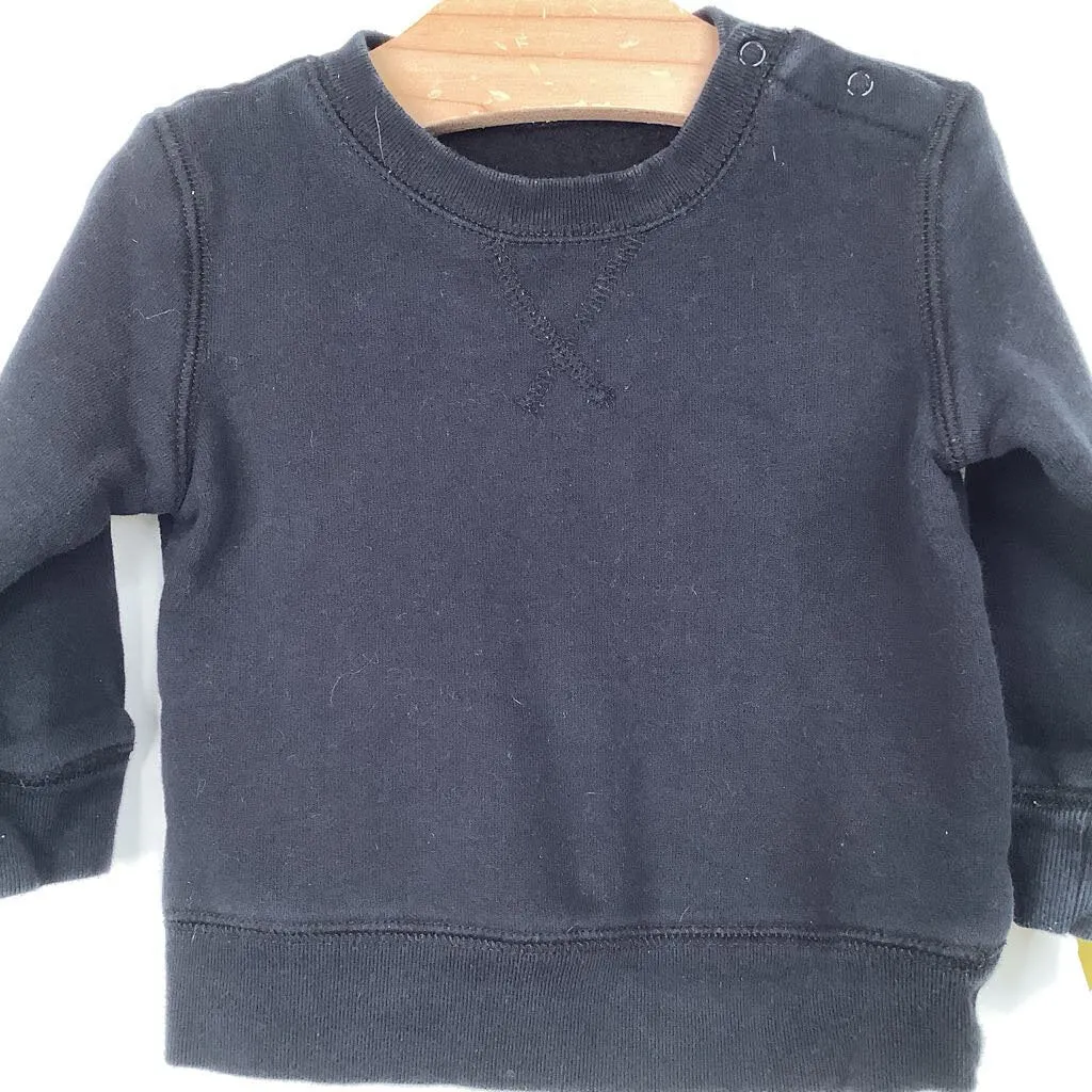 Size 6-12m: Primary Black Cozy Sweatshirt Active