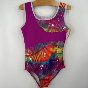 bridal bodysuit leather bodysuit Size 6: Danskin Pink/Colorful Leotard