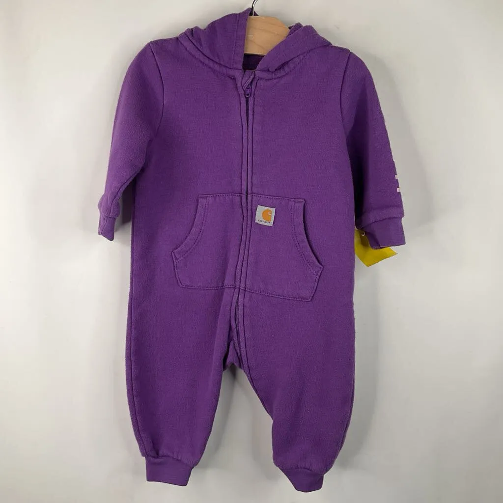 weekend Size 6m: Carhartt Purple Cozy Hooded Romper