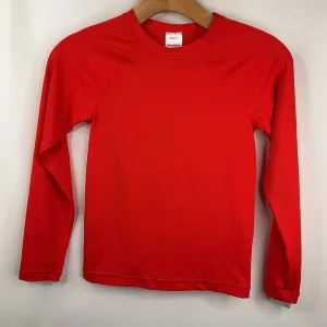 Fashion Trend Size 8 (130): Hanna Andersson Red Long Sleeve Swim Shirt
