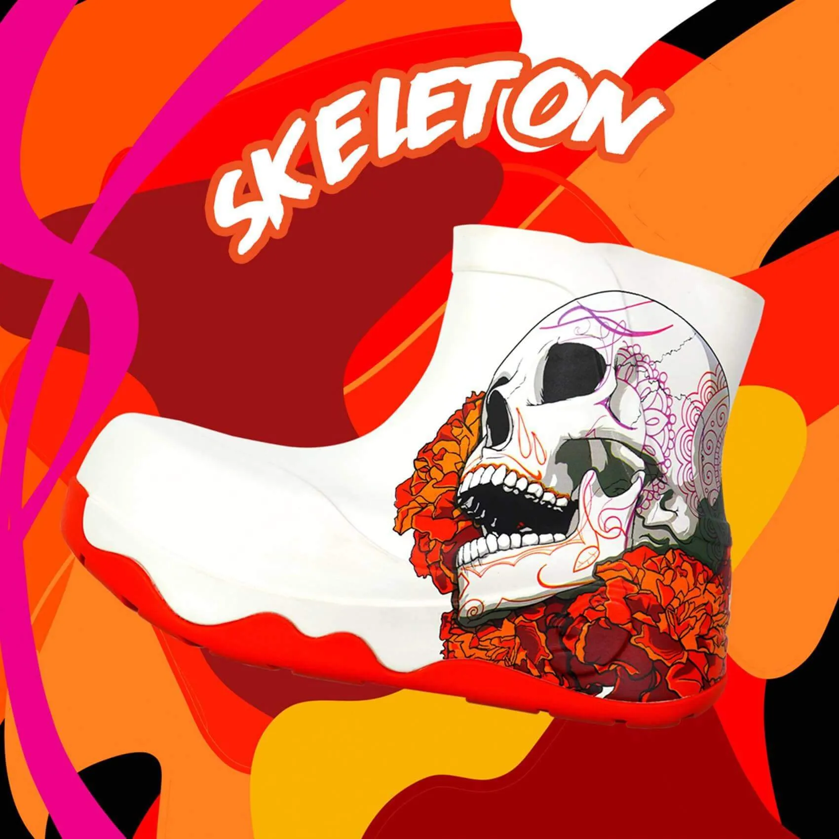 Skeleton Navarra Boots Women Versatile Footwear