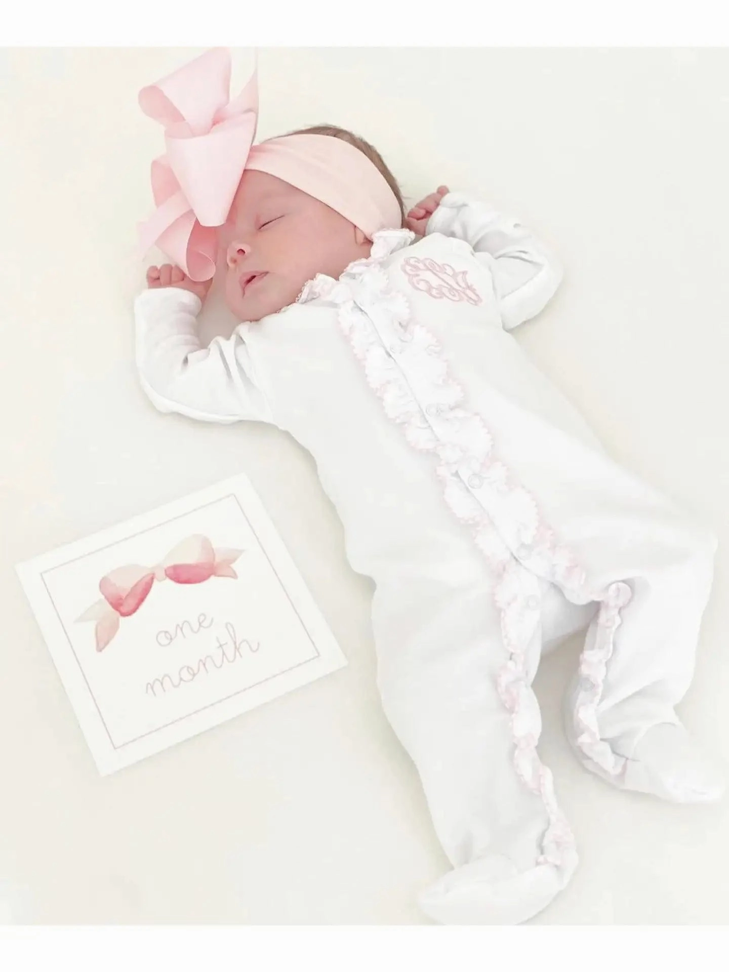 Double Ruffle Footie Chic Fit