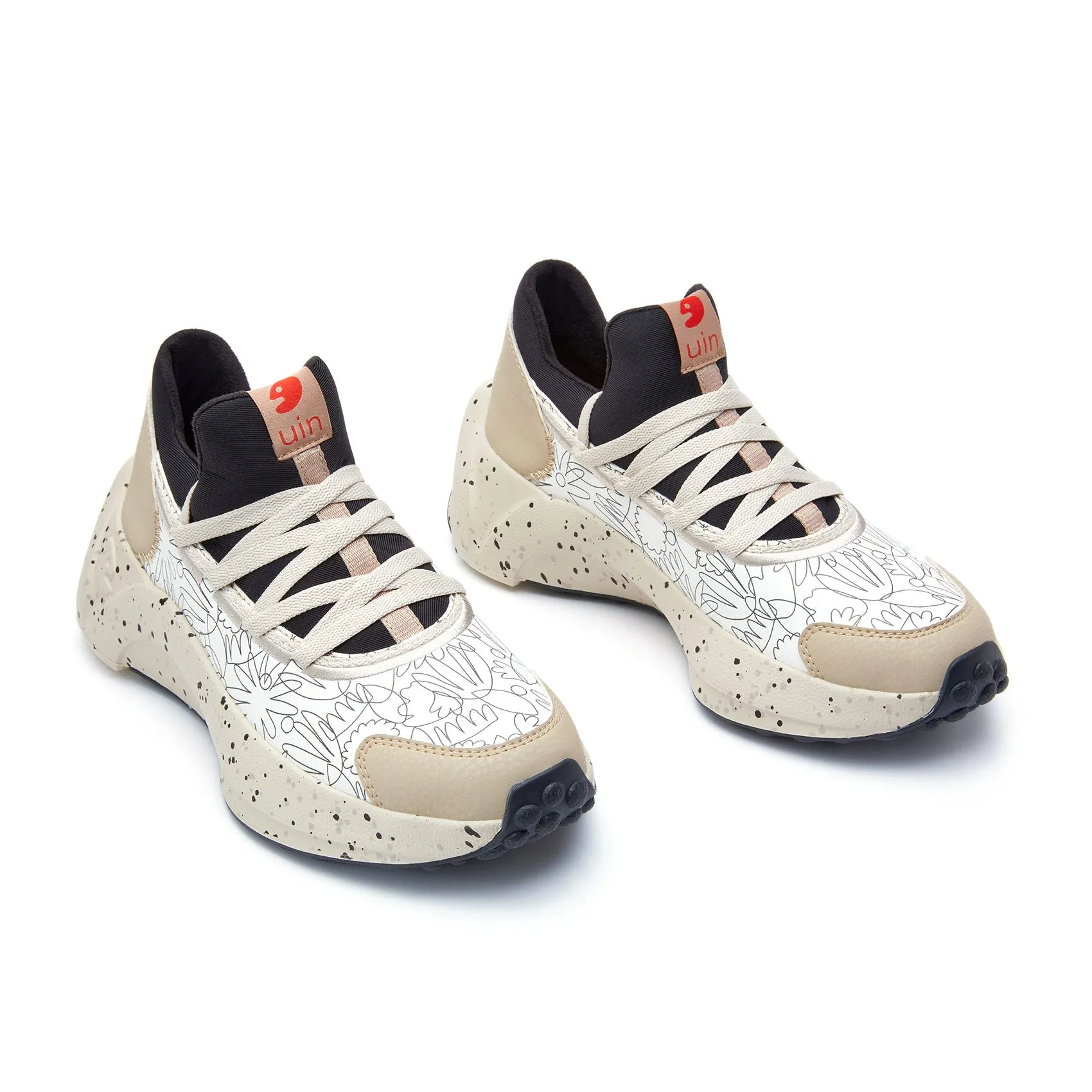 All Day Wear All-weather sole Hand-painted Leaves Sevilla VI Women