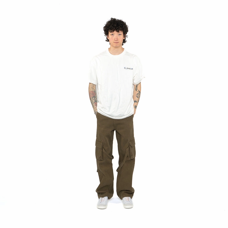 HighNeckStyle MultiDirectionalFlex Flaneur Aeronautique Tee - White