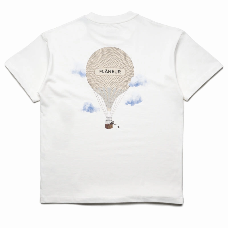 Flaneur Aeronautique Tee - White StaticFreeLining