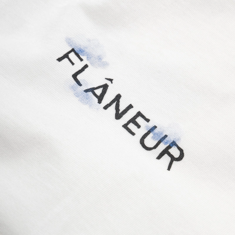 Flaneur Aeronautique Tee - White Spring Glow Light Fabric