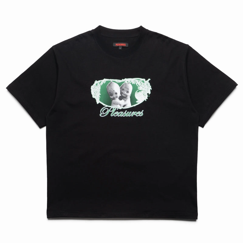Pleasures Cutie Heavyweight Tee - Black Cyber Glow Brave Mode