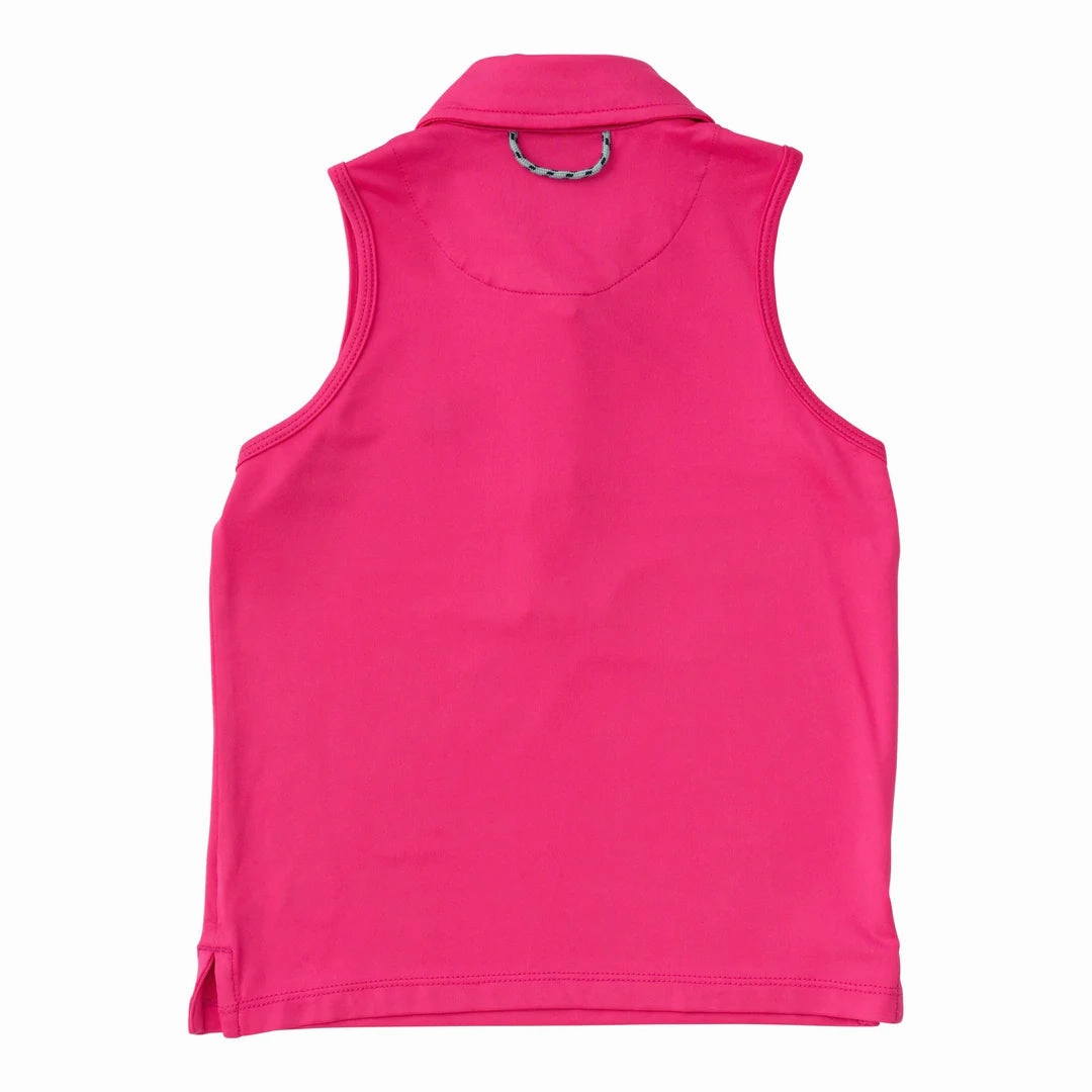 Sleeveless Pro Performance Polo - Cheeky Pink Flight Fit