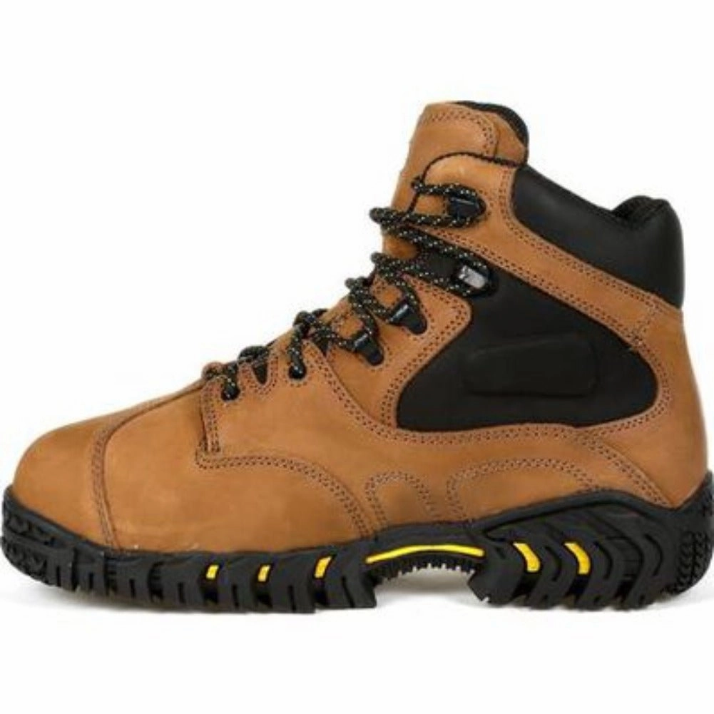Secure Closure Arch Support System Michelin? Steel Toe Internal Met Guard Men's Work Boot Xpx763 In Brown