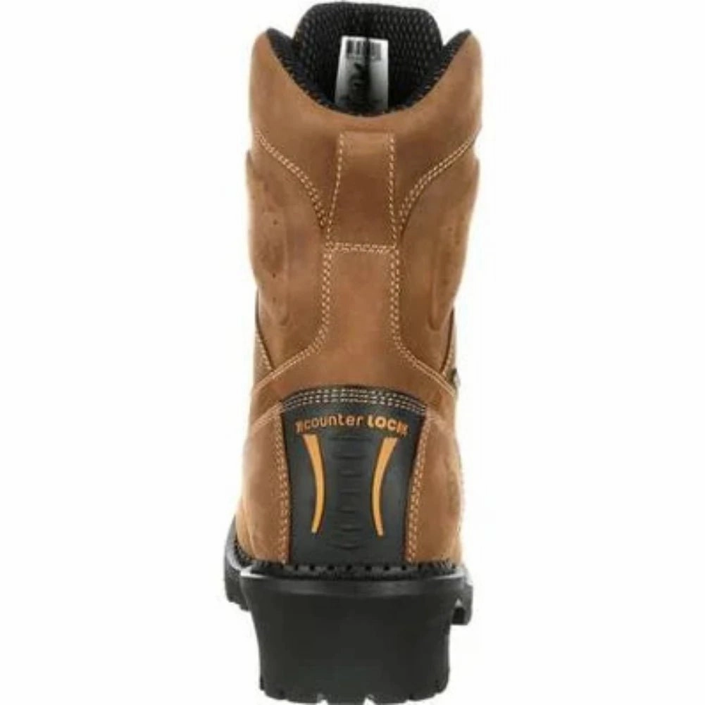 Moisture Management System Stable Fit Georgia Boot Comfort Core Logger Men's Work Boots Gb00097 In Brown