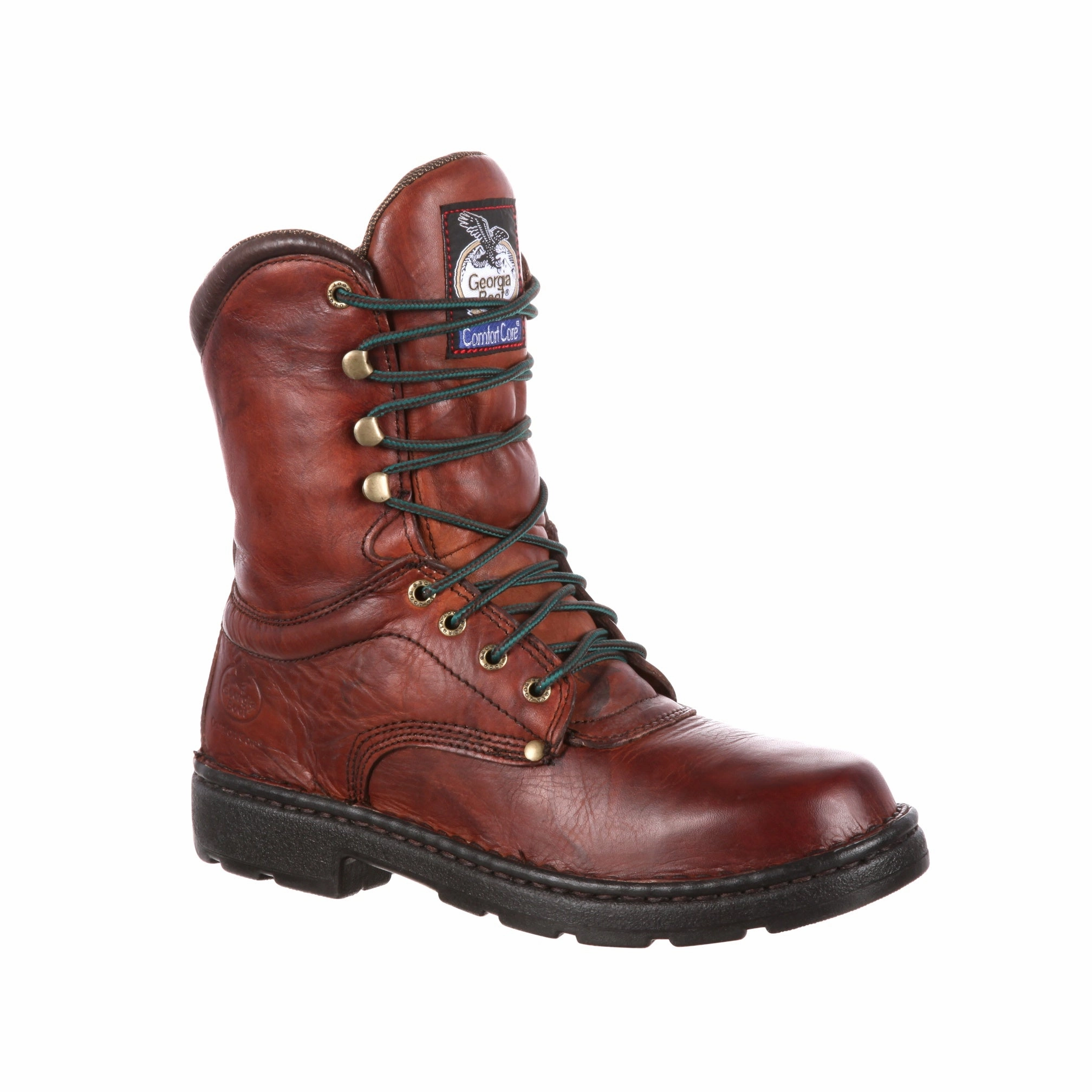 Moisture Management System Padded Interior Rough Terrain Georgia Boot Eagle Light Soft Toe Men's Work Boots G8083 In Russet Wildwood