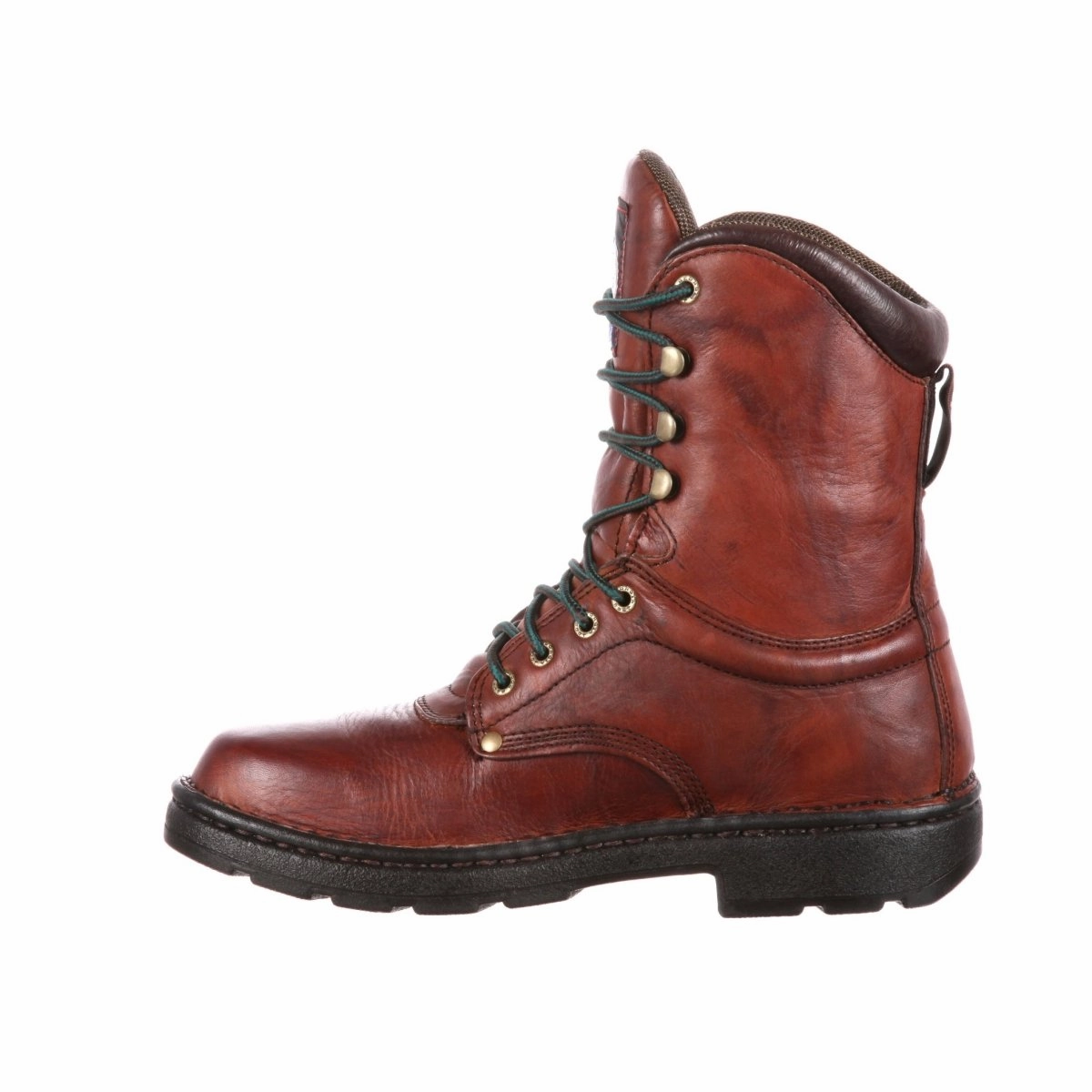 Protective Layer Cushioned Step All Day Worker Georgia Boot Eagle Light Soft Toe Men's Work Boots G8083 In Russet Wildwood