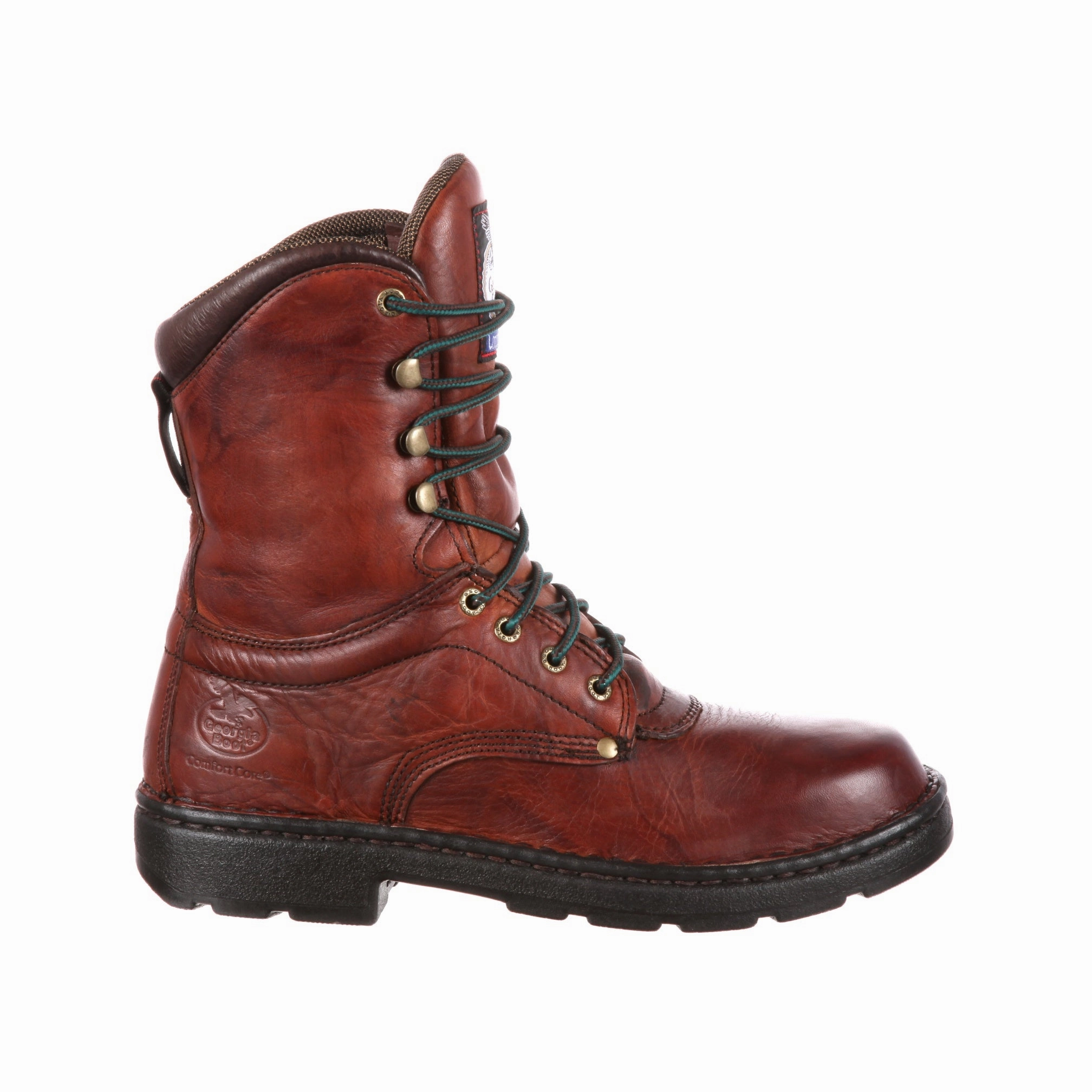Protective Finish Hiking Trails Mountain Trail Georgia Boot Eagle Light Soft Toe Men's Work Boots G8083 In Russet Wildwood