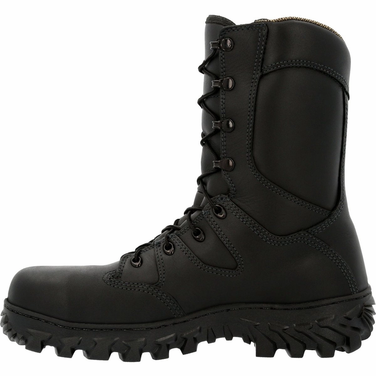 Sturdy sole Rocky Men's Code Red Rescue NFPA Rated Composite Toe Fire Boots Rkd0086 In Black