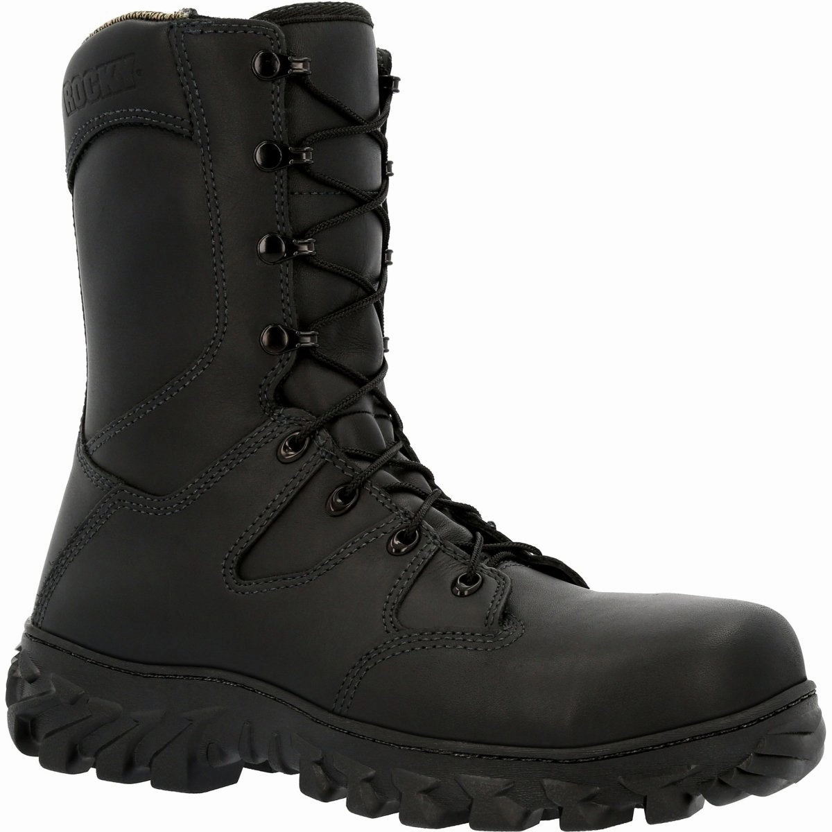 Artisan Market Travel Easy Rocky Men's Code Red Rescue NFPA Rated Composite Toe Fire Boots Rkd0086 In Black