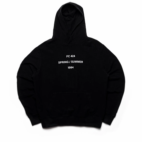 424 FC 1984 Logo Hoodie - Black/White Lift Mode Sustain Glow