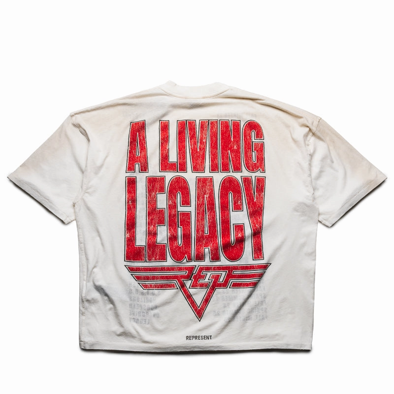 Vital Core Represent Reversible Living Legacy Tour Tee - Washed Ecru