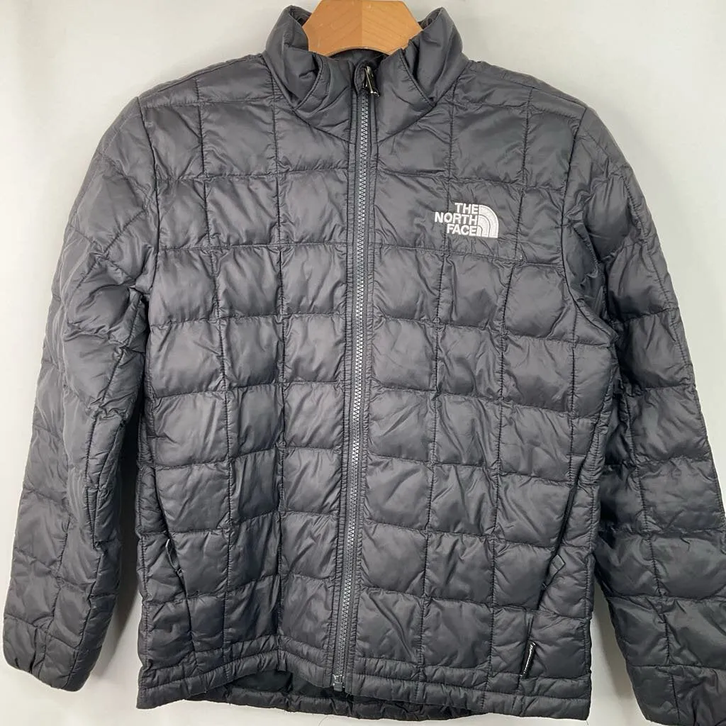 Size 12: The North Face Black Quilted Winter Coat Thermal Insulated Soft Interior Coating