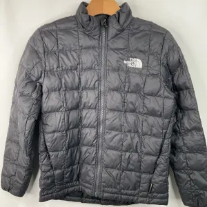 Size 12: The North Face Black Quilted Winter Coat Thermal Insulated Soft Interior Coating