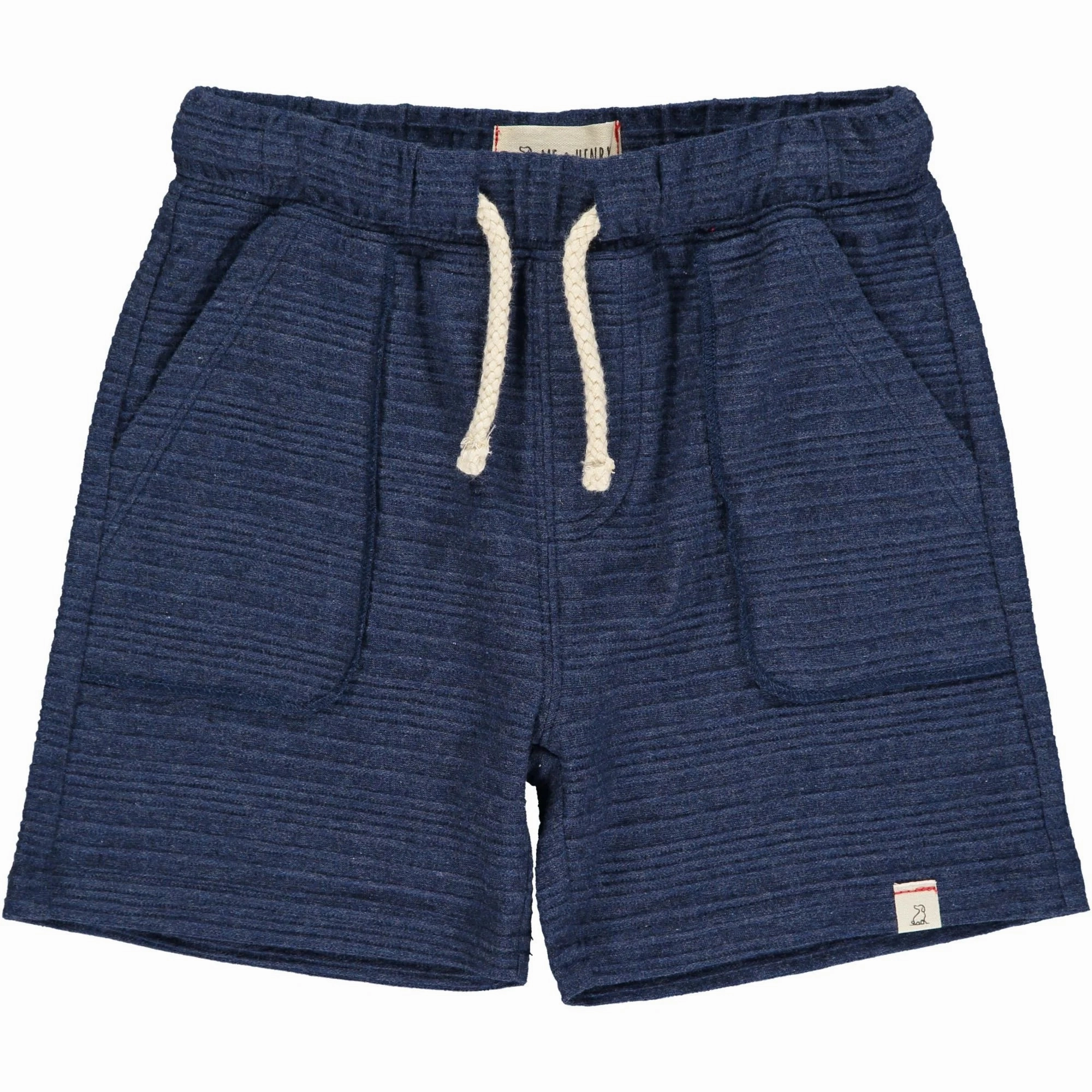 FrictionResistantFabric Navy ribbed shorts