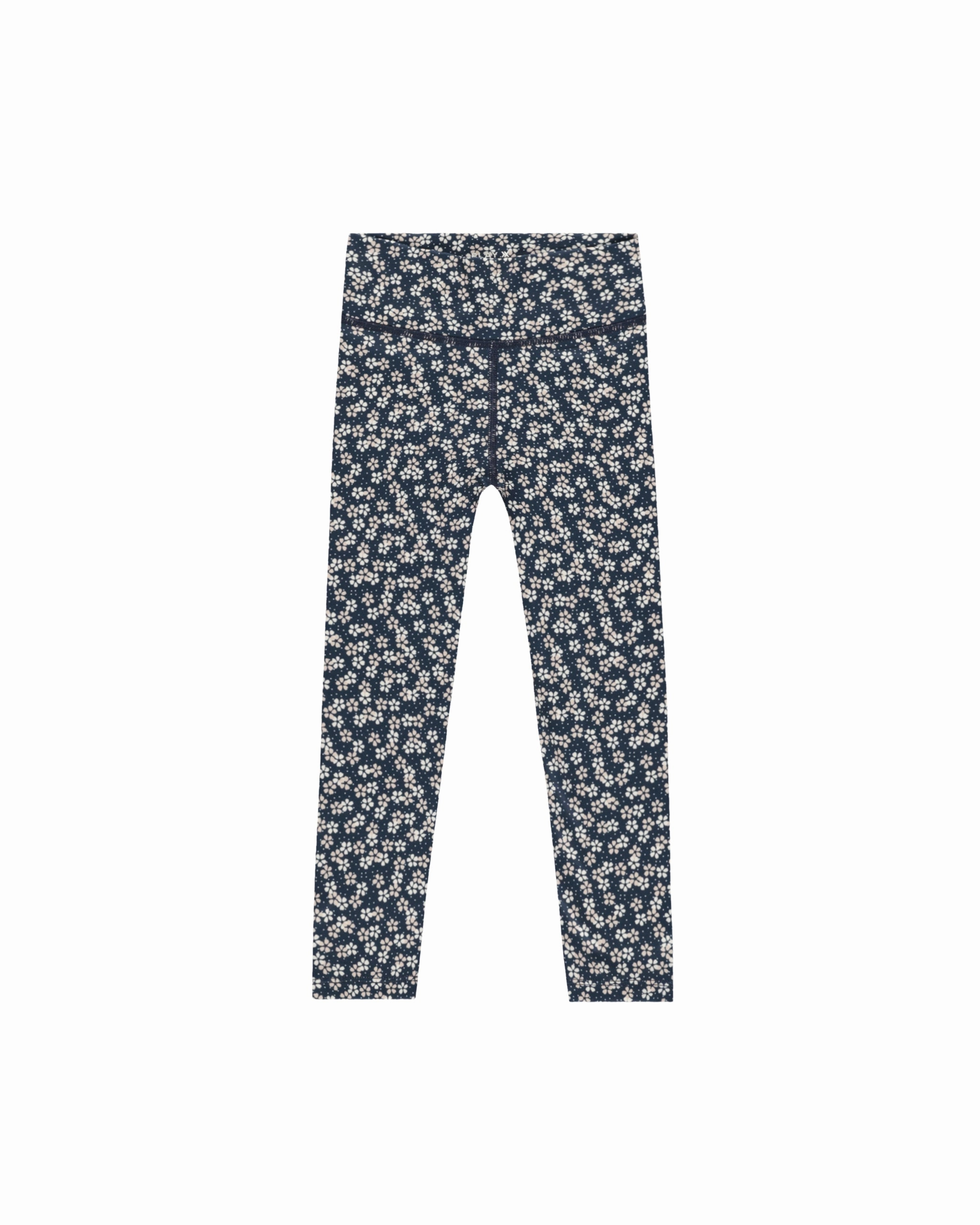 Basic Legging | Blue Floral Trendy Look