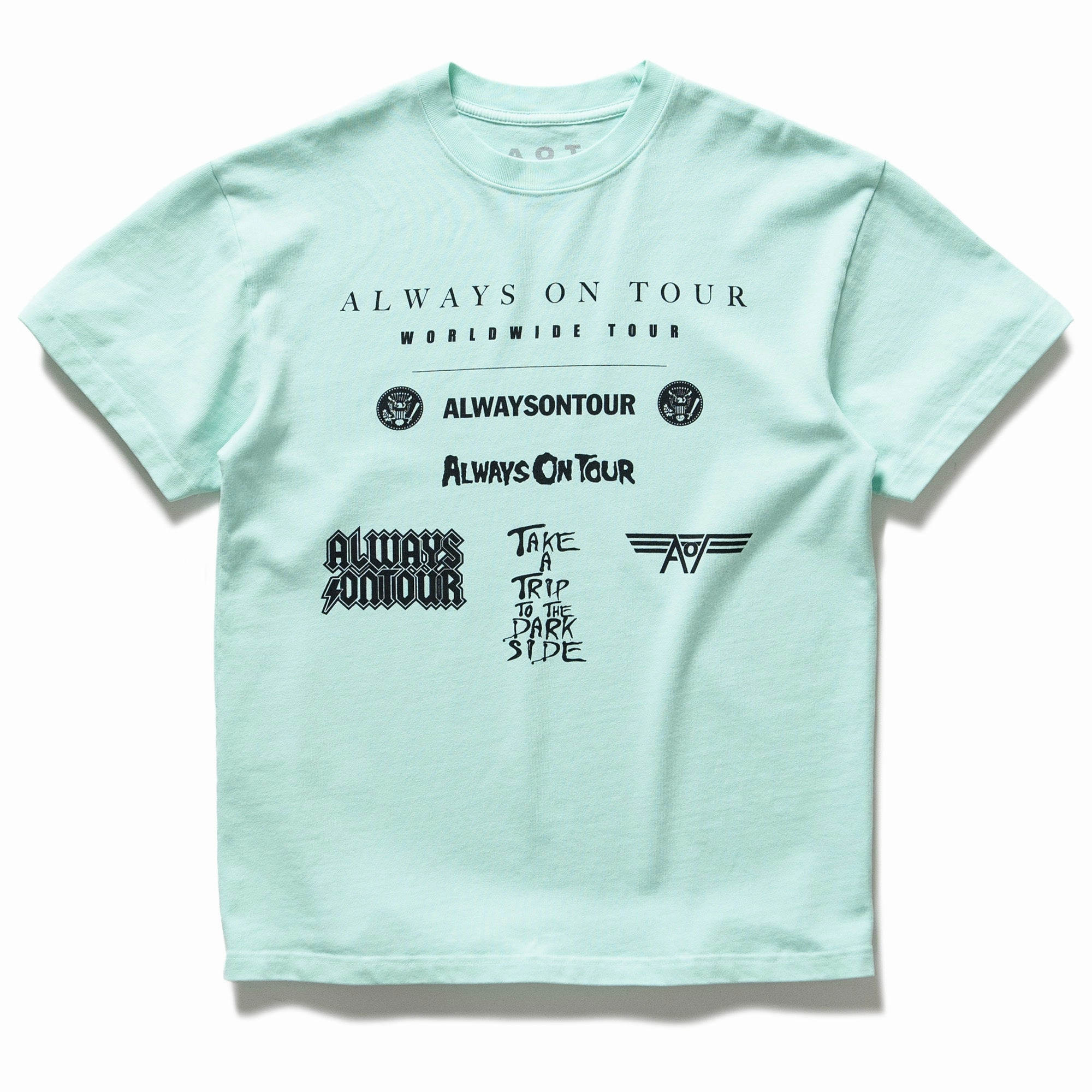 Beach Ease Always On Tour Band Drop Tee - Mint