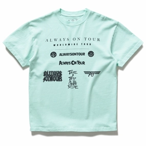 Beach Ease Always On Tour Band Drop Tee - Mint
