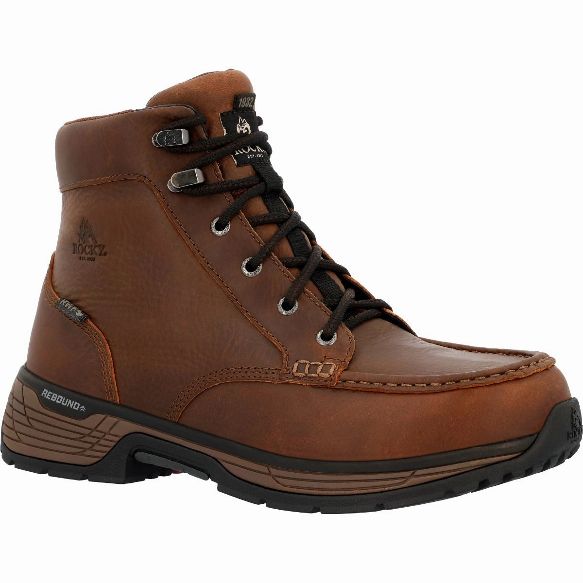 Unisex Cool Rocky Treadflex Men's 6?? Composite Toe Work Boots Rkk0467 In Brown