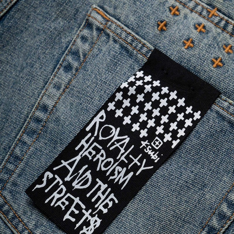 WindproofInterior Trendy Trousers Ksubi Anti K Stage Dive Trashed Denim Pant - Indigo