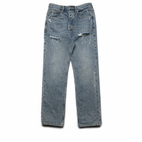 Ksubi Anti K Stage Dive Trashed Denim Pant - Indigo Cool Hooded Jacket QuickReleaseClosure