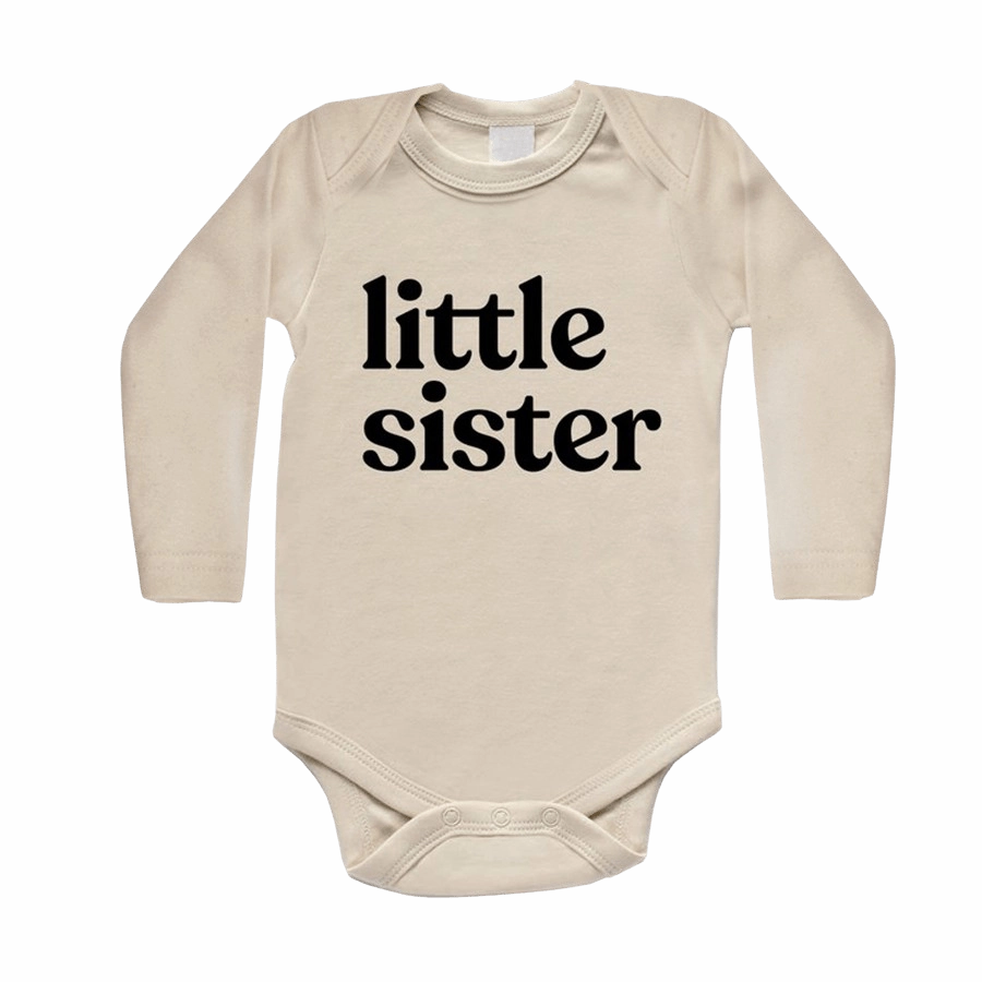 Cream Organic Little Sister Bodysuit L/S Stylish Shoes