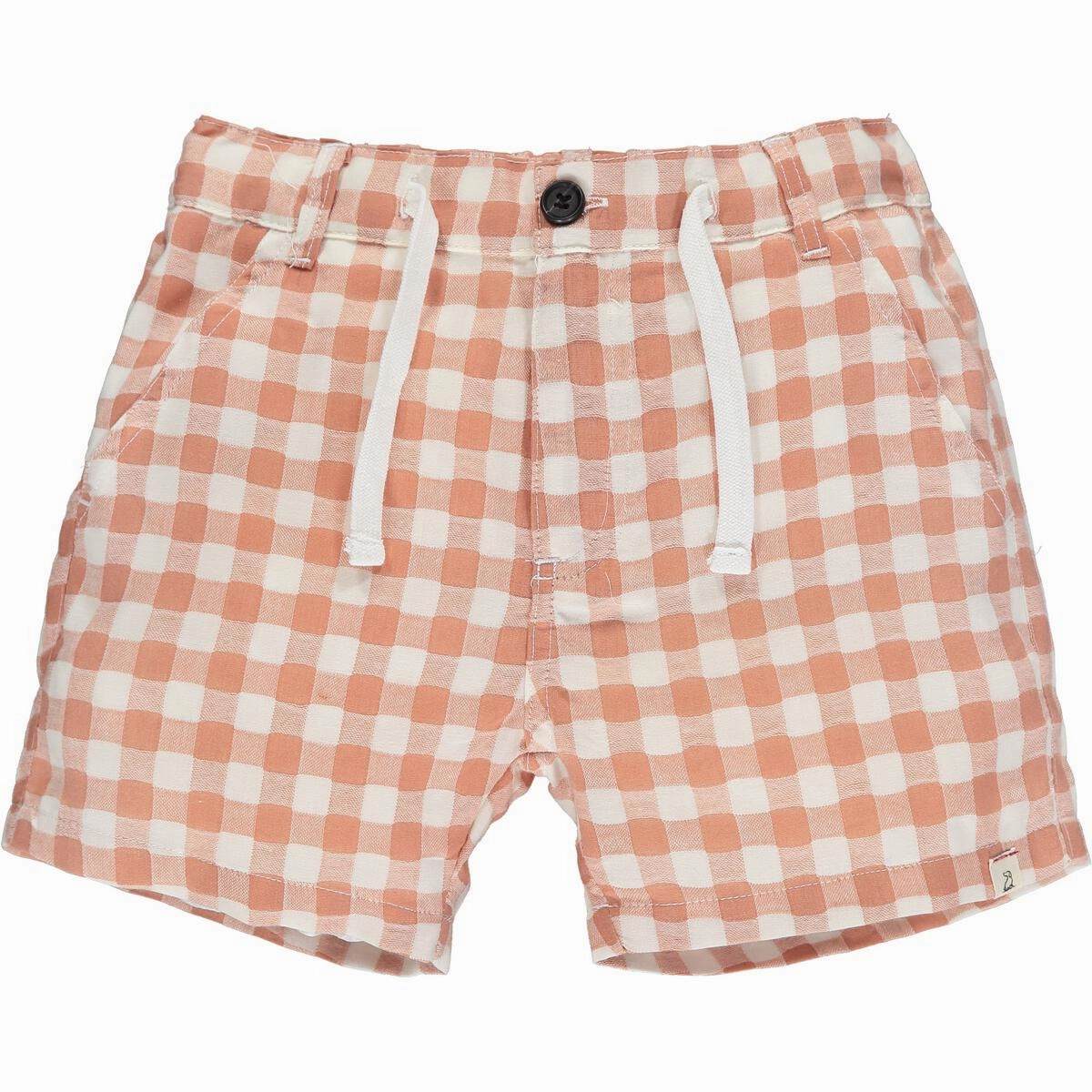 Crew Shorts | Brick w/ White Plaid Vision Glow