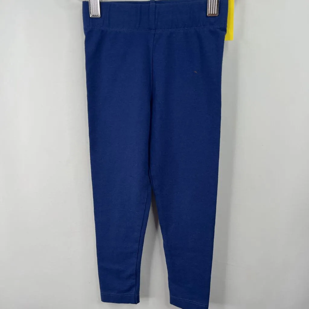 Size 3-4: Mini Boden Blue Leggings zippered Volleyball clothes for children