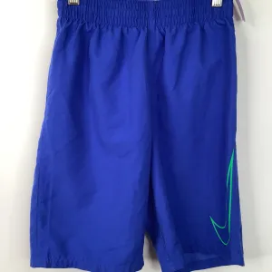 Anti Slip Banding Matte Look Size 12-13: Nike Blue Swim Trunks