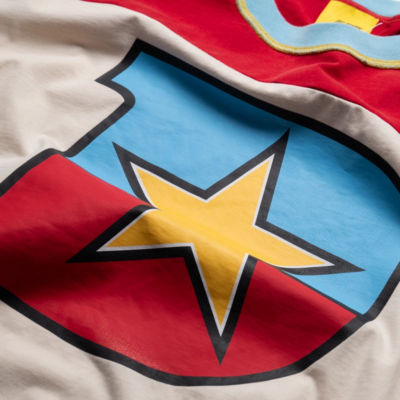 Diet Start Monday Supercross L/S Tee - Red/White WrinkleResistant Fabric