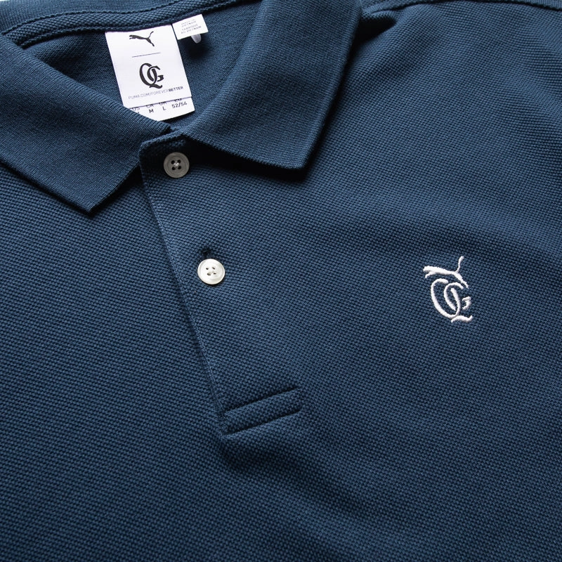 Quiet Golf x Puma Post Round Polo - Dark Night Glitter Fit ReflectiveTrims