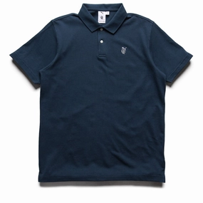 Quiet Golf x Puma Post Round Polo - Dark Night Bonded Seam Technology