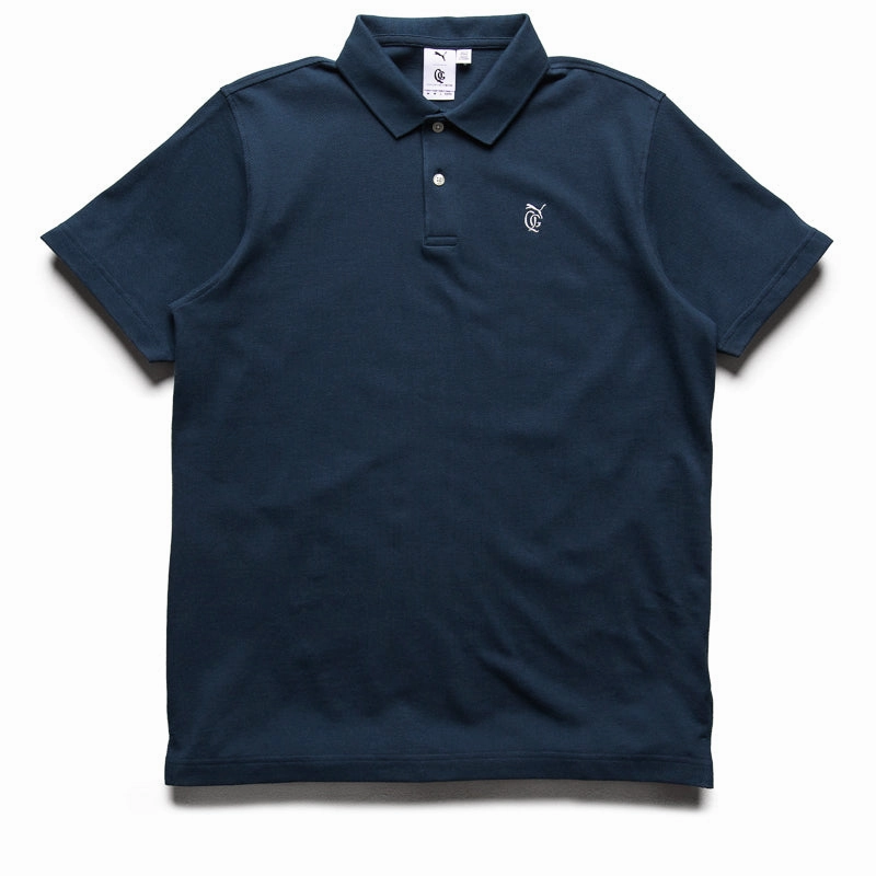 Quiet Golf x Puma Post Round Polo - Dark Night WrinkleFreeFabric All-Occasion