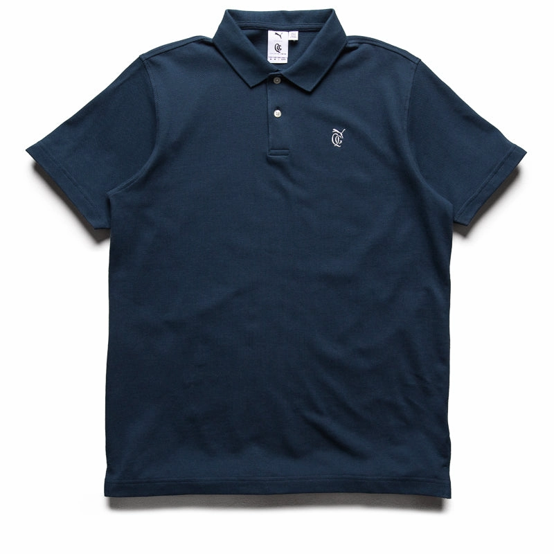 Quiet Golf x Puma Post Round Polo - Dark Night Bonded Seam Technology