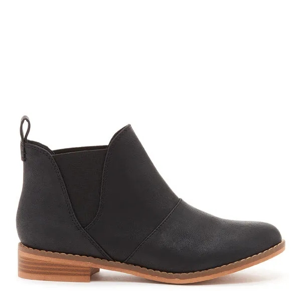 Soft Power Anti fungal Maylon Black Ankle Bootie