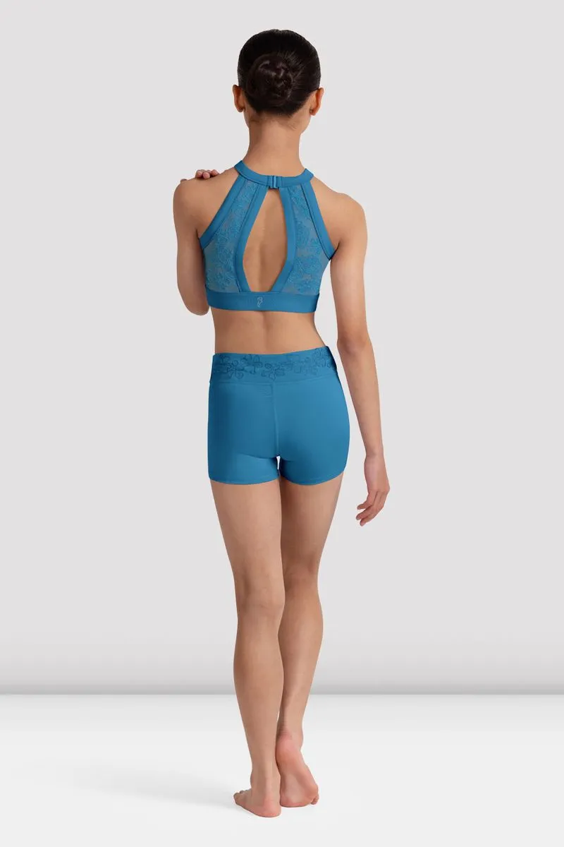 Team sports uniform Girls Modena Floral Crop Top