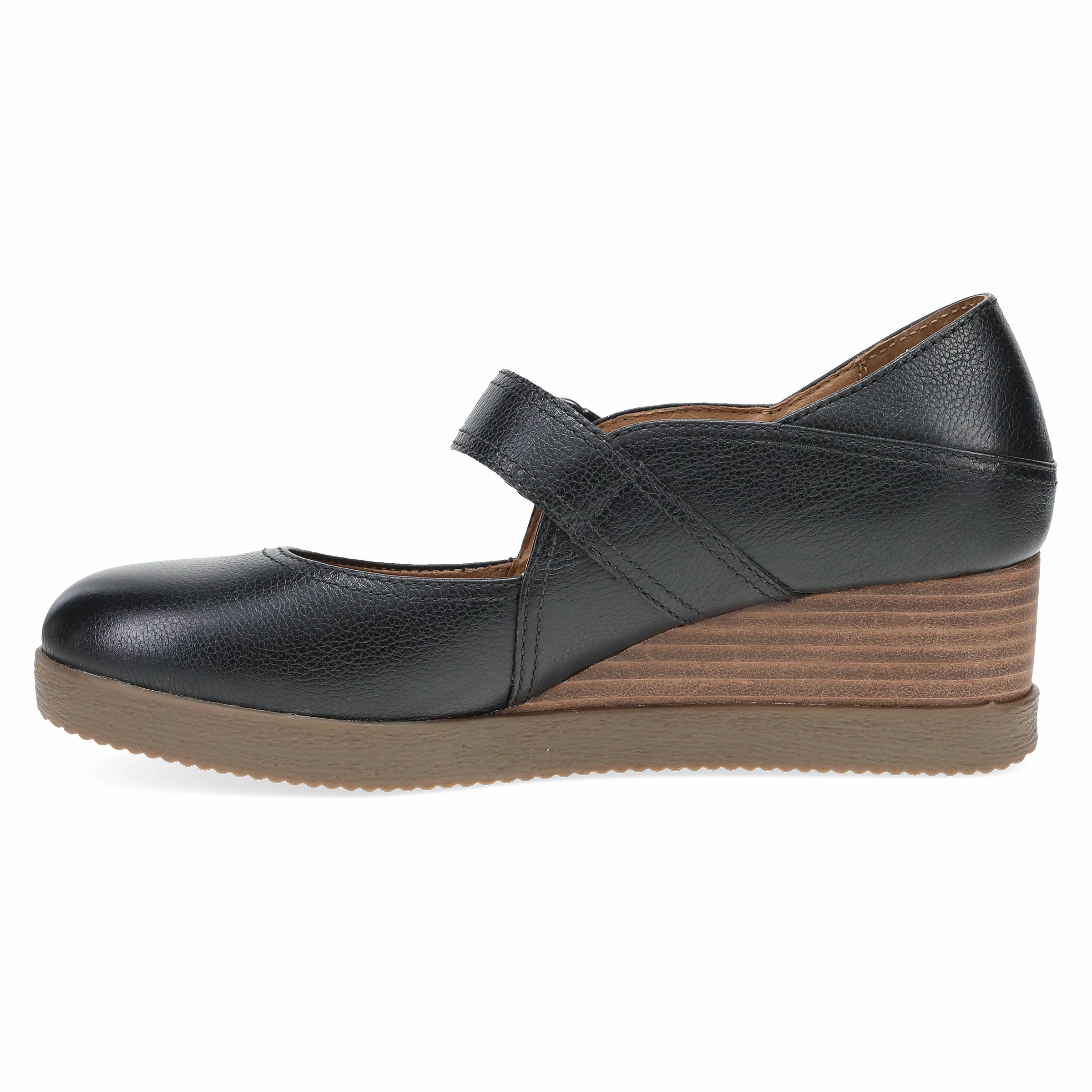 Sandy Black Waterproof Milled Powerful Mood Tuxedo Heels