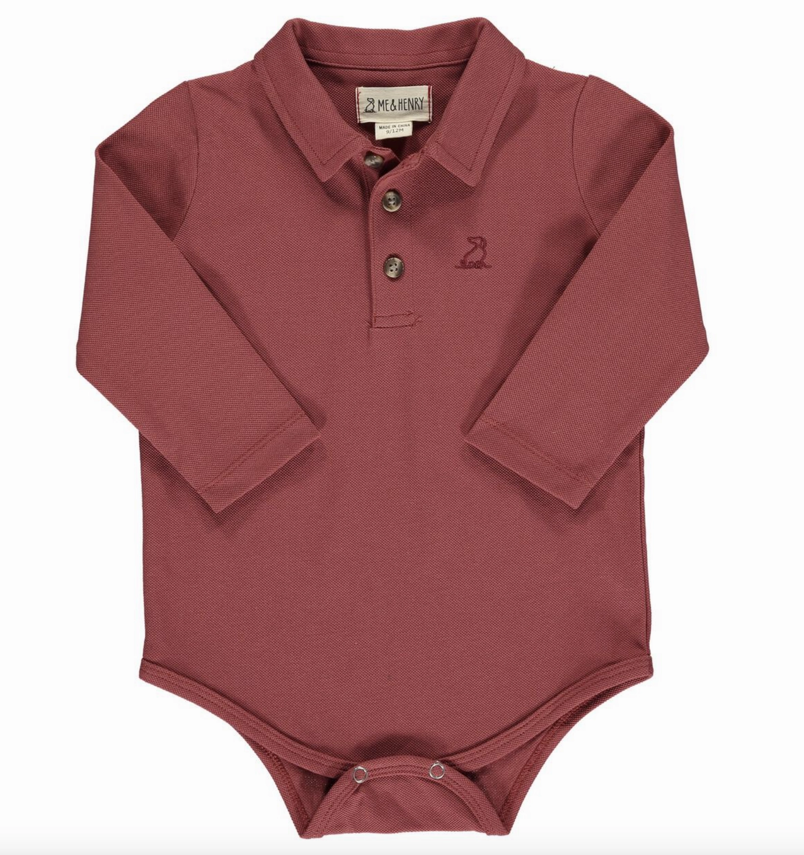 Functional Jacket AdjustableHemline Persimmon Pique Seymour Polo Onesie
