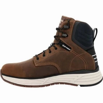 Leather Cool Waterproof Design Georgia Boot Durablend Sport Men's Waterproof Work Boots Gb00625 In Brown