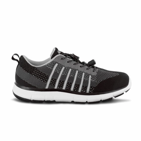 Apex A7000m Bolt Knit Lace Up Men's Active Shoe In Black/grey Style Core