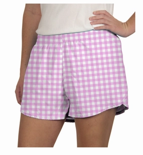 All-Weather Wear Steph Shorts | Pink Gingham