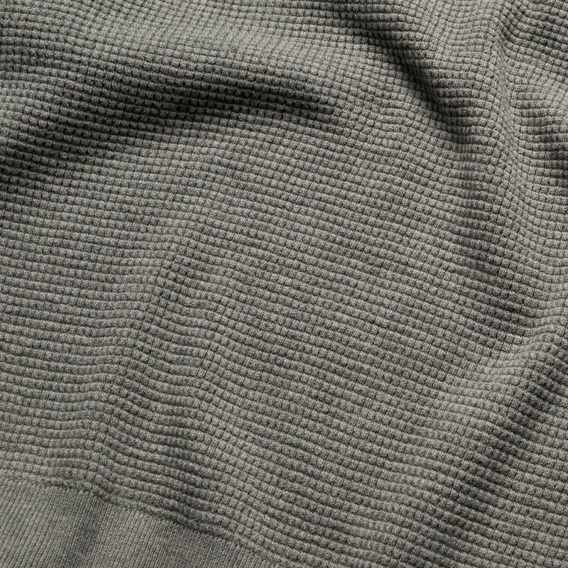 Outdoor Jacket Comfortable Pants Fear Of God Essentials Waffle L/S Crewneck Sweater - Concrete Heather