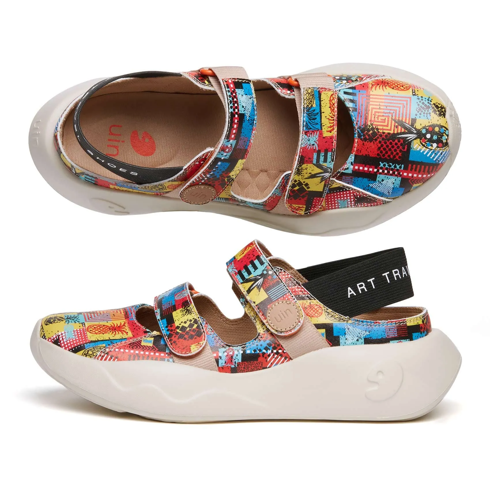 Color Geometry II San Sebastian III Women Textured Footbed