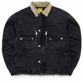 Diet Starts Monday Hopkins Work Jacket - Vintage Black NoSlip Hem