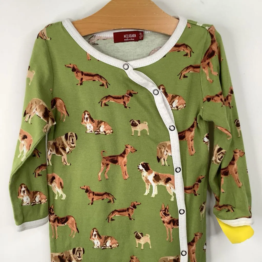 lined Faux fur kids' clothing Size 2: Terramar Pink Purple Striped Base Layer Top